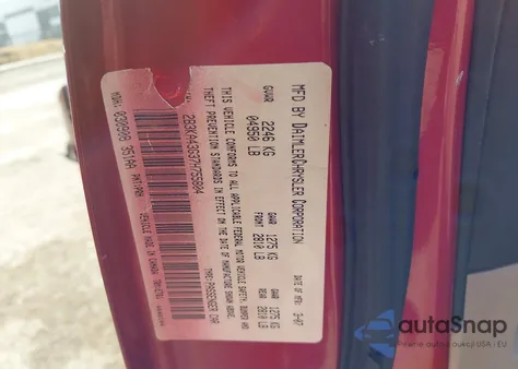 2007 Dodge Charger z USA, uszkodzony, nr VIN 2B3KA43G37H755804